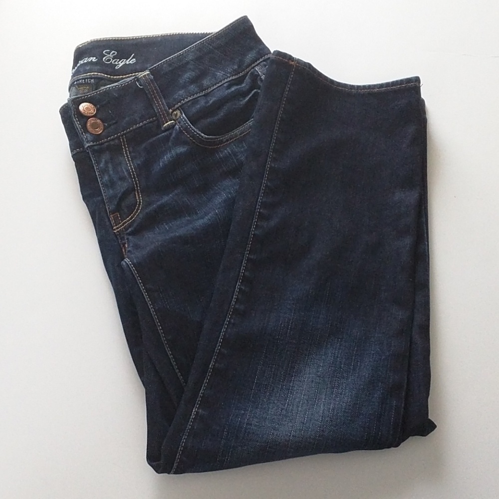 ⬇️$22 American Eagle Stretch cropped jeans 2